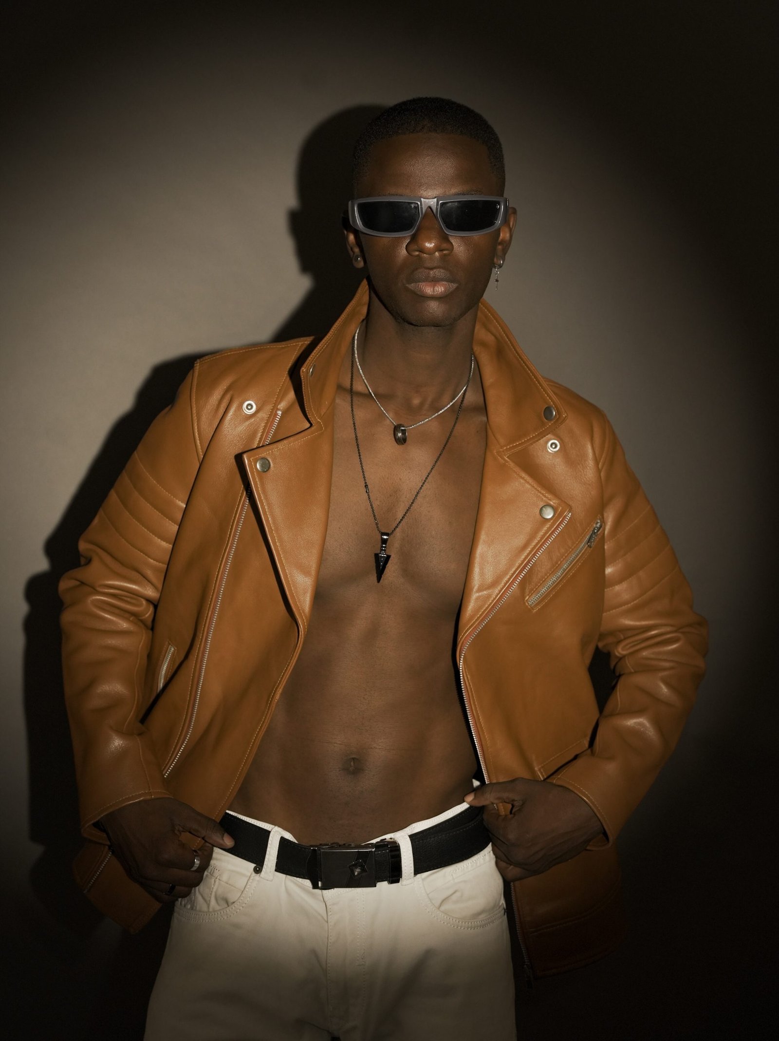 Heritage Camel Goat Leather Jacket