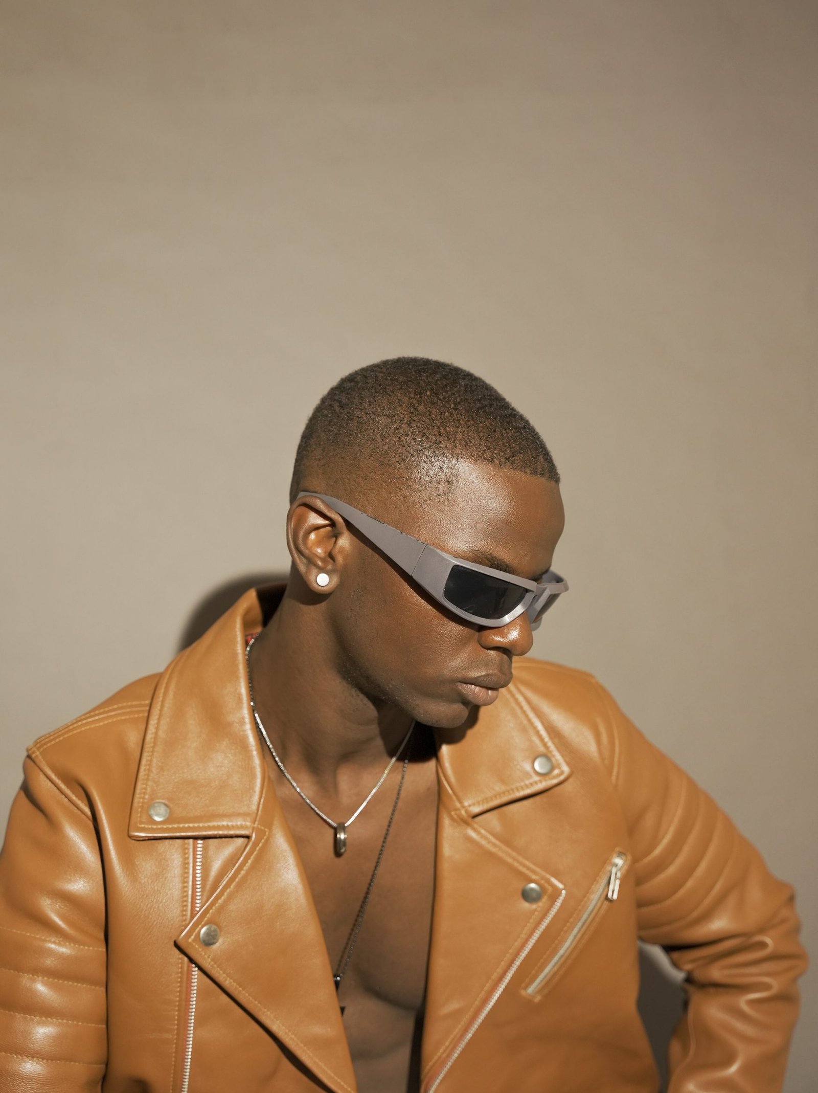 Heritage Camel Pure Goat Leather Jacket for Men