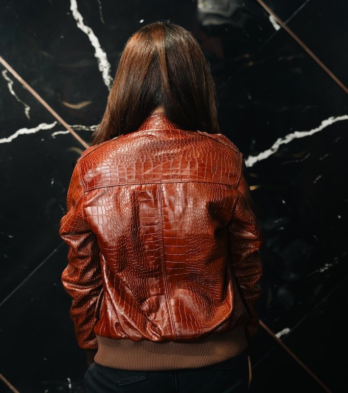 Rema Croc Buttoned Jacket For Women