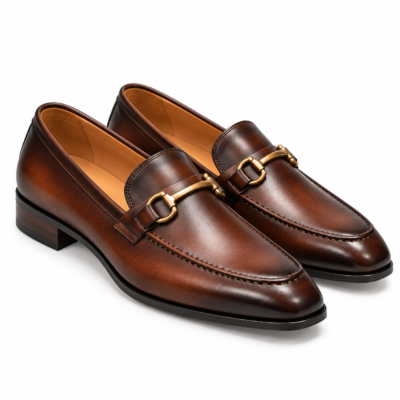 Philo Coffee Loafers front angle view