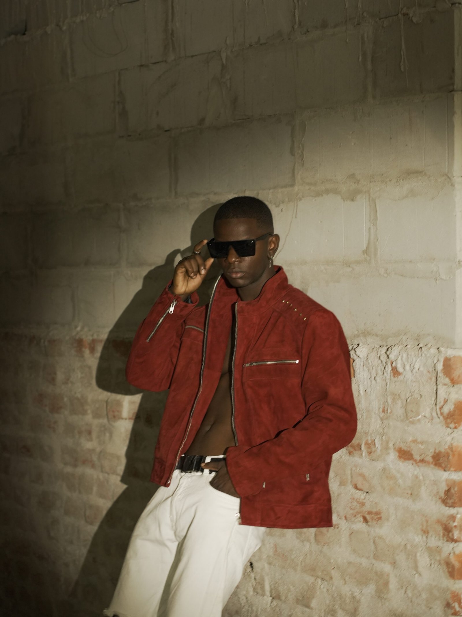 Regal Italian Suede Studded Jacket - Image 3