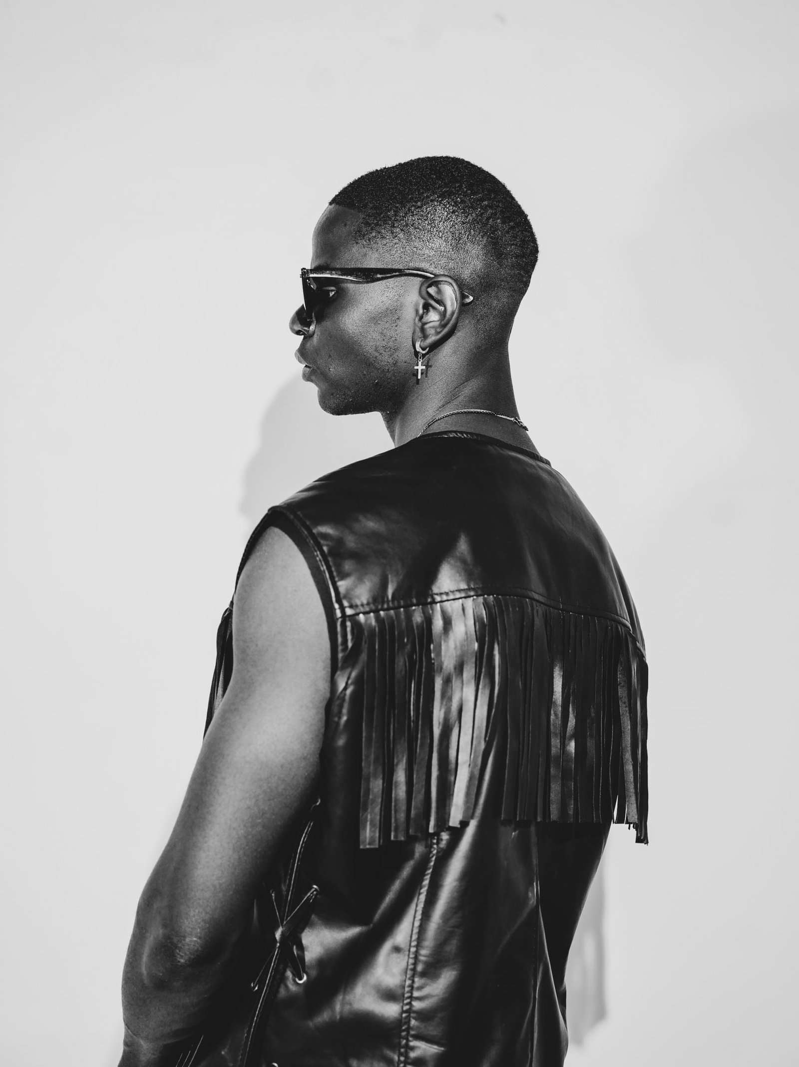 Mitch Raven Nappa Leather Vest for Men - Image 2