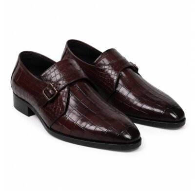 Balmoral Croc Single Monk