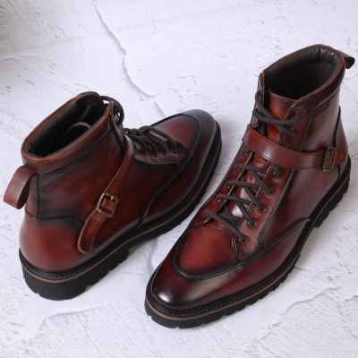 Silvester Brown Lace Up Boots