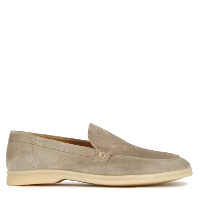 Grey Suede Moccasin