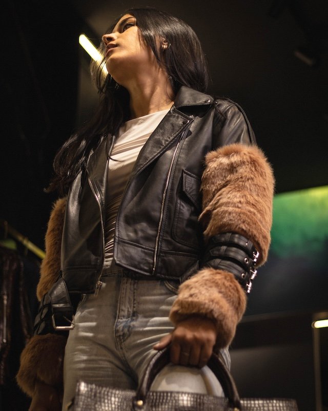 Faux Leather Biker Jacket