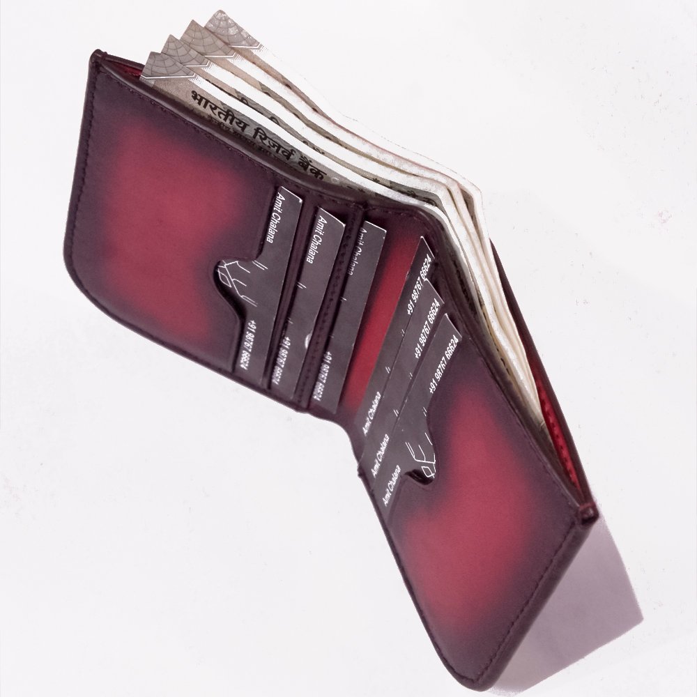 Handcrafted premium full-grain leather wallet Mitch