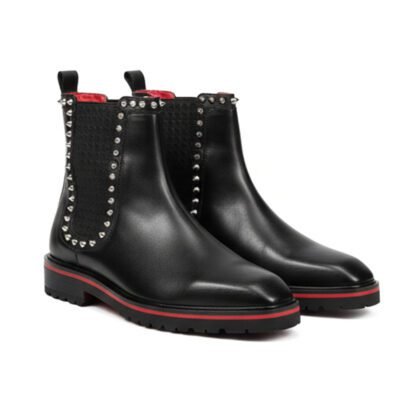 Birch Handcrafted Luxury Leather Boots with Studs and Spikes