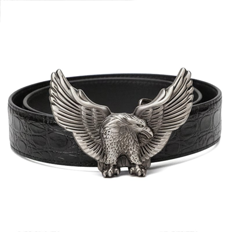 Midnight Ascend – Premium Leather Eagle Belt