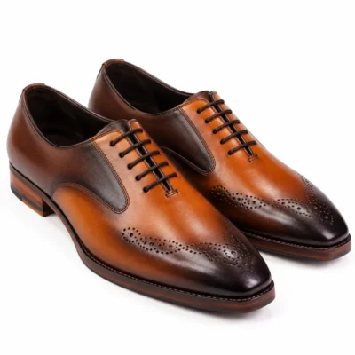 Solia Crescendo leather Oxfords shoe with brogue detailing by Shoe Bespoke