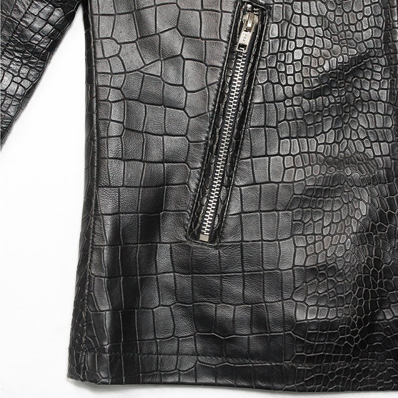 Imperial Croc Luxe Biker Jacket - Mitch Luxury