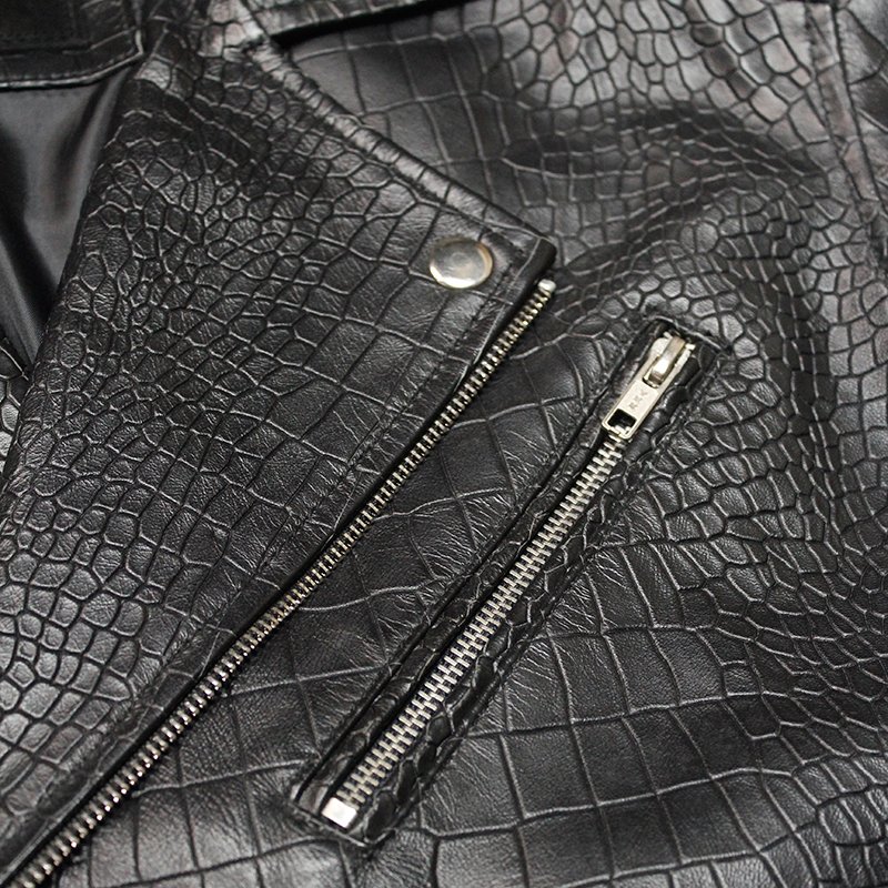 Imperial Croc Luxe Biker Jacket - Mitch Luxury