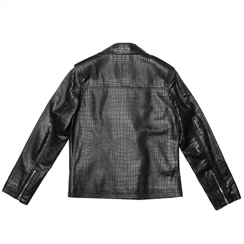 Imperial Croc Luxe Biker Jacket - Mitch Luxury