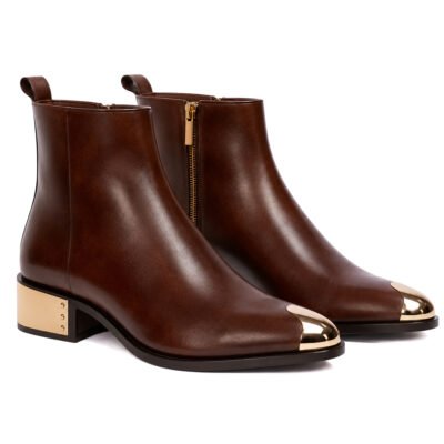 MC Queen Brown with Metal Toe Boot