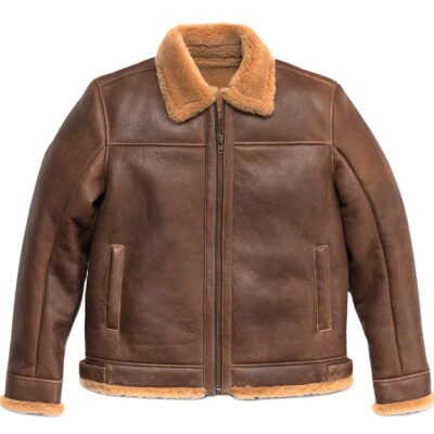 Heritage Tan Shearling Leather Jacket