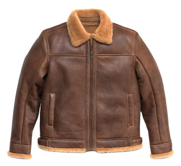 Heritage Tan Shearling Leather Jacket