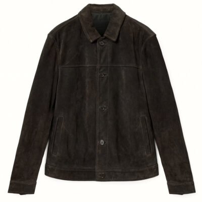 Vintage Terra – Men’s Bespoke Brown Suede Leather Jacket