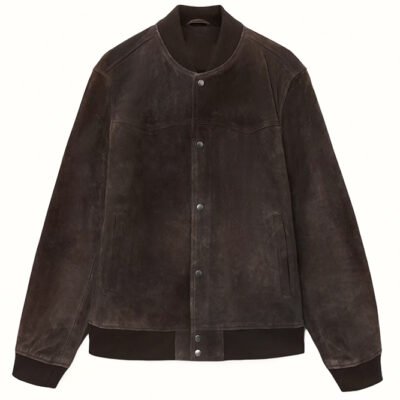 Mocha Heritage – Men’s Bespoke Brown Suede Leather Jacket