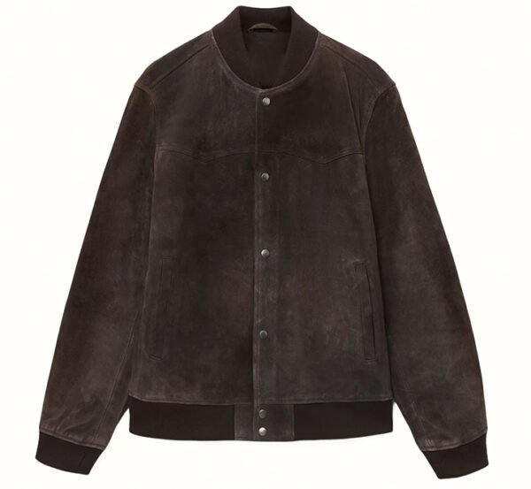 Mocha Heritage – Men’s Bespoke Brown Suede Leather Jacket