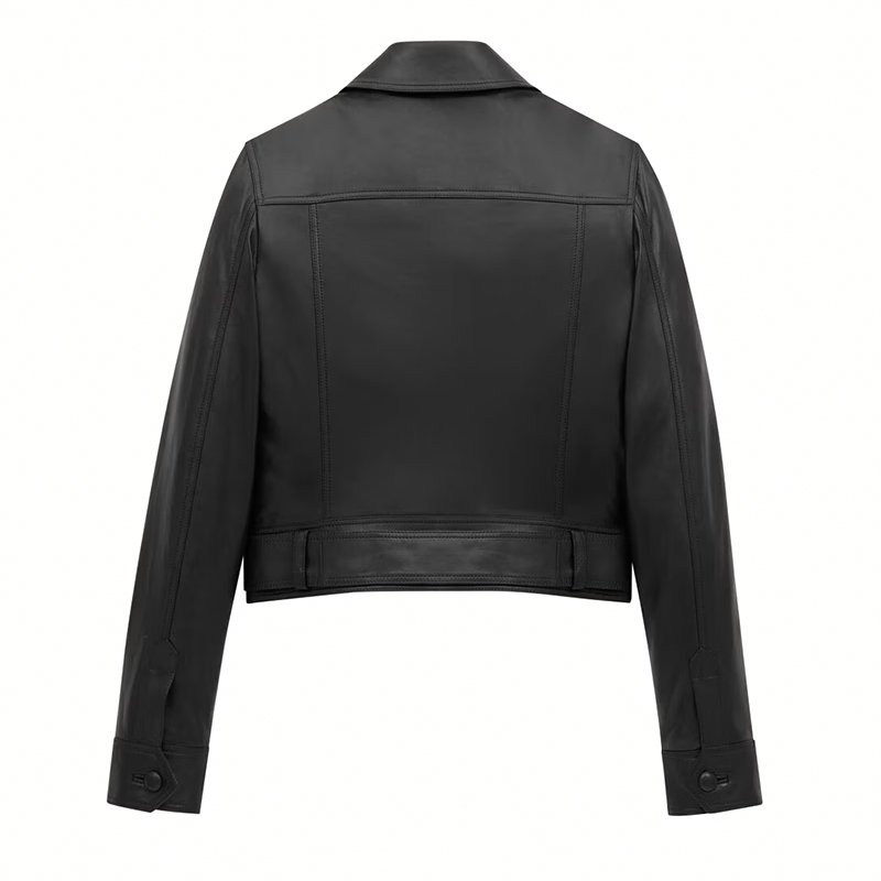Noir Sculpt Pure Leather Jacket
