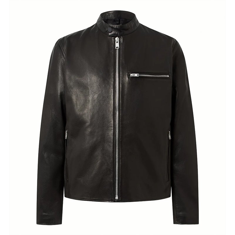 Noir Velocity Pure Leather Jacket