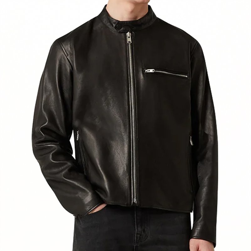 Noir Velocity Pure Leather Jacket
