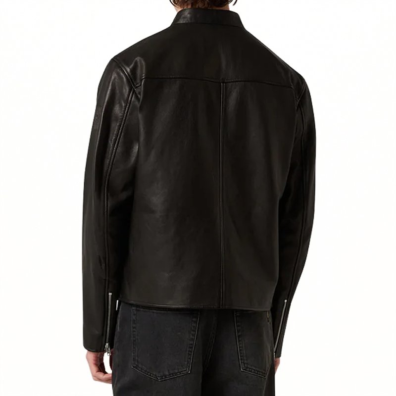 Noir Velocity Pure Leather Jacket