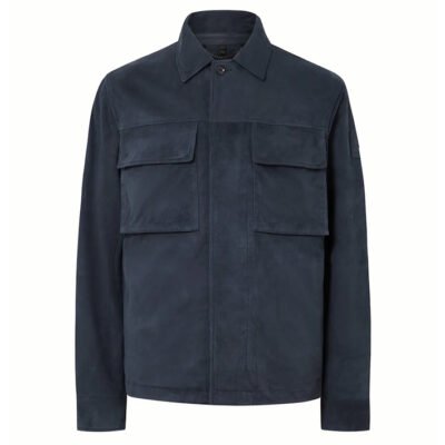 Midnight Eclipse Pure Suede Leather Jacket