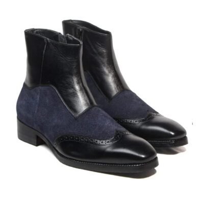 Noirvale Suede Wingtip Boot