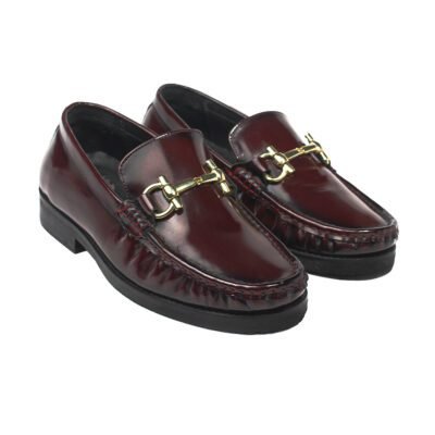 Gucci Brushed Wine Horsebit Loafer by Shoe Bespoke in dark wine brush-off leather